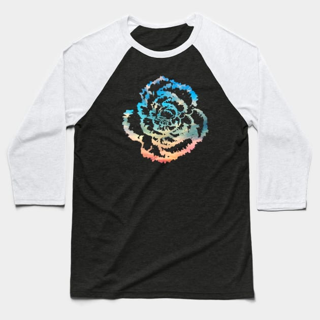 Sky Flower Baseball T-Shirt by quenguyen